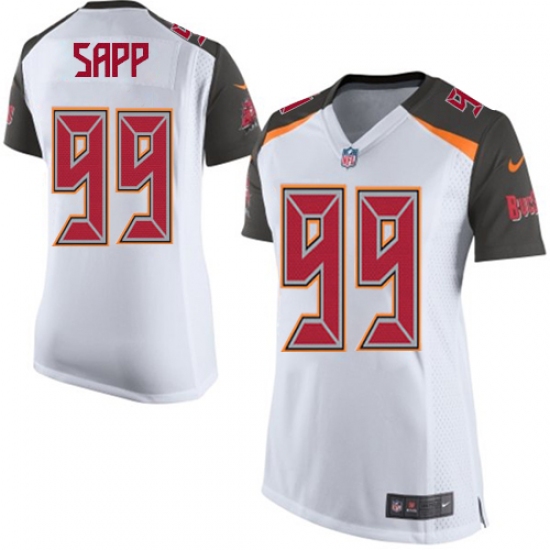 Women's Nike Tampa Bay Buccaneers #99 Warren Sapp Game White NFL Jersey - Ujersey