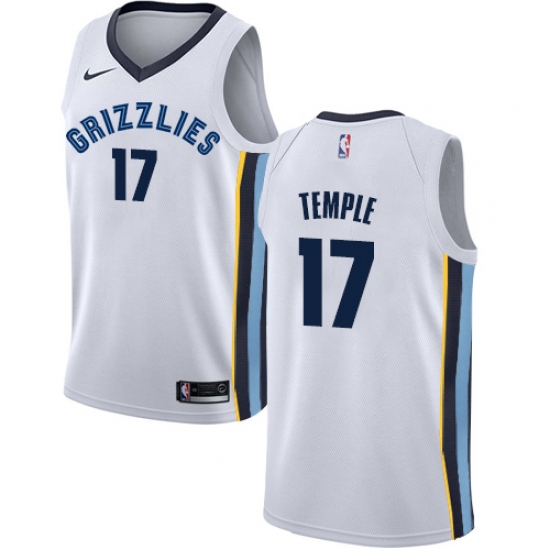Men's Nike Memphis Grizzlies #17 Garrett Temple Swingman White NBA Jersey - Association Edition - Ujersey
