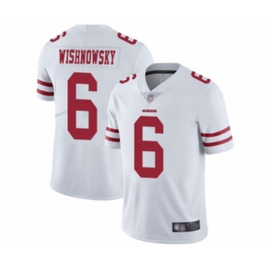 Youth San Francisco 49ers #6 Mitch Wishnowsky White Vapor Untouchable Limited Player Football Jersey - Ujersey