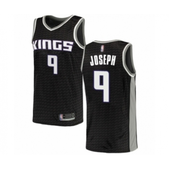 Men's Sacramento Kings #9 Cory Joseph Authentic Black Basketball Jersey Statement Edition - Ujersey
