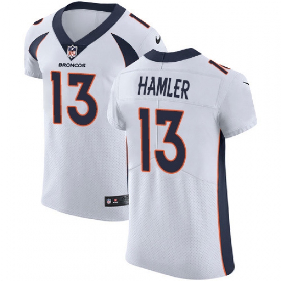 Men's Denver Broncos #13 KJ Hamler White Stitched New Elite Jersey - Ujersey