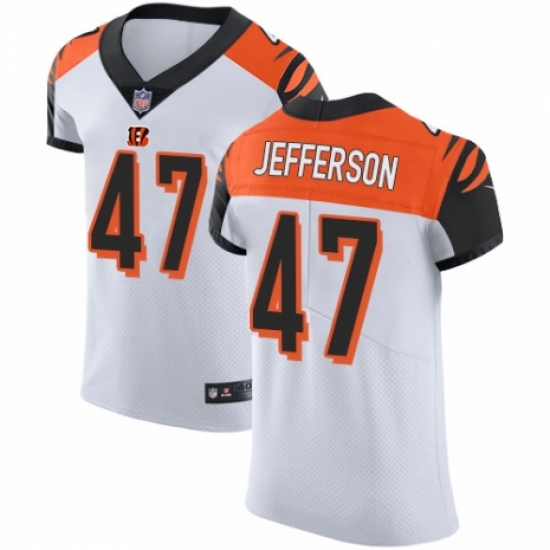 Men's Nike Cincinnati Bengals #47 Malik Jefferson White Vapor Untouchable Elite Player NFL Jersey - Ujersey