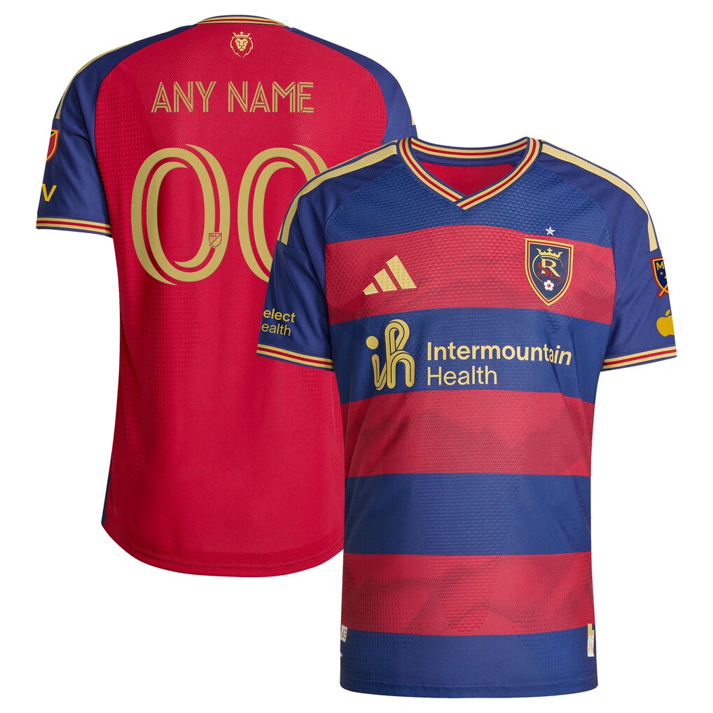 Men's Real Salt Lake adidas Red 2026 The Switchback On-Field Authentic Patch Custom Jersey - Ujersey