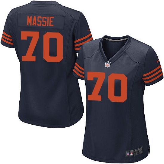 Women's Nike Chicago Bears #70 Bobby Massie Game Navy Blue Alternate NFL Jersey - Ujersey