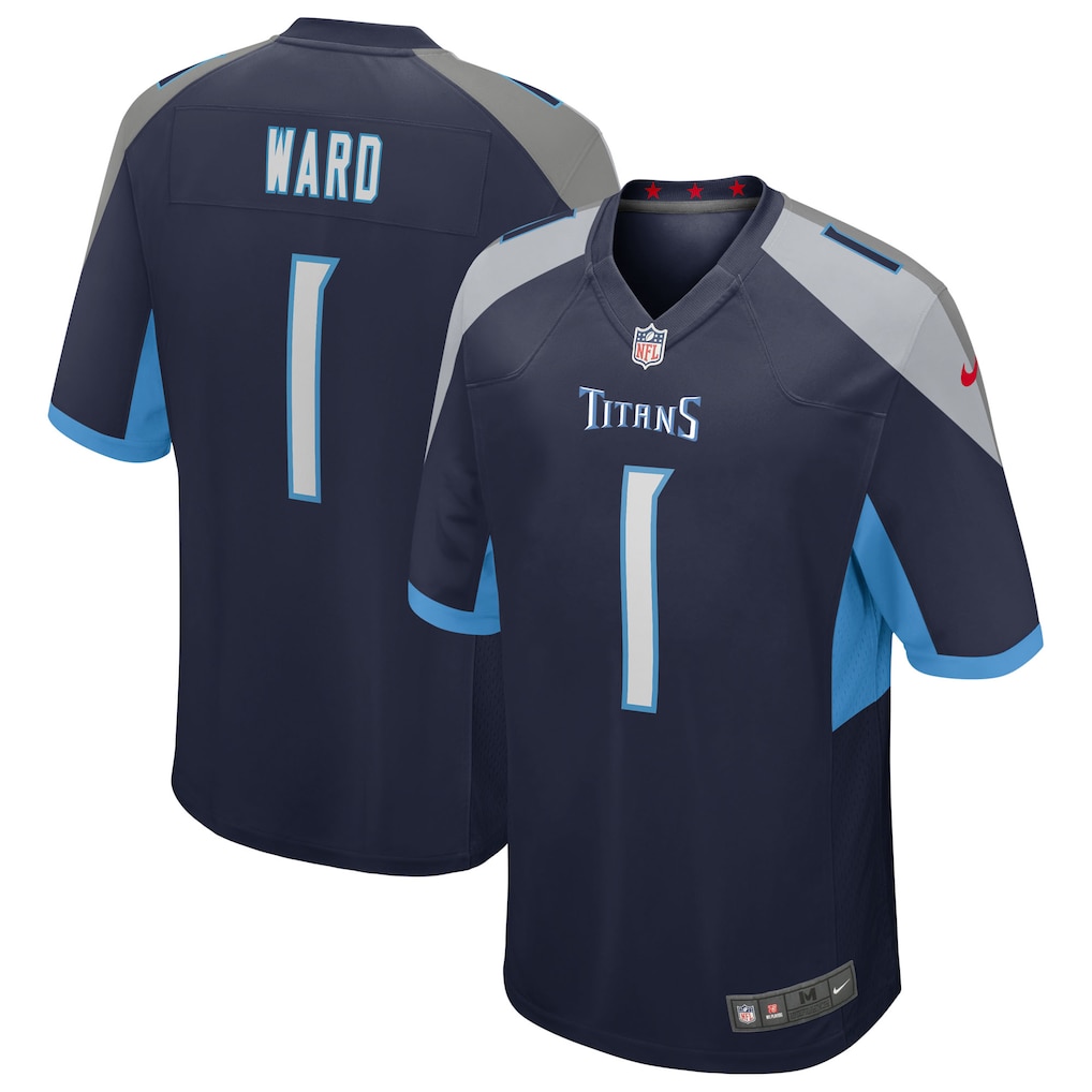 Men's Tennessee Titans Cameron Ward Nike Navy Alternate Game Jersey - Ujersey Shop