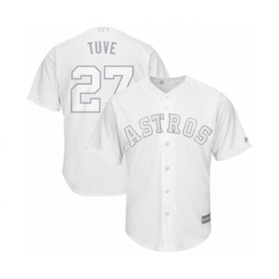 Men's Houston Astros #27 Jose Altuve  Tuve  Authentic White 2019 Players Weekend Baseball Jersey - Ujersey