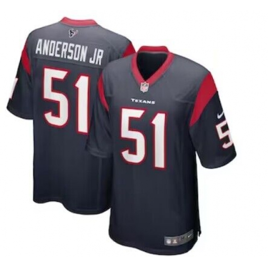 Men's Houston Texans #51 Will Anderson Jr. Nike Navy 2023 NFL Draft First Round Pick Limited Jersey