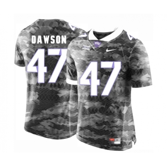 TCU Horned Frogs 47 P.J. Dawson Gray College Football Limited Jersey - Ujersey