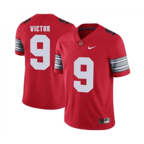 Ohio State Buckeyes 9 Binjimen Victor Red 2018 Spring Game College Football Limited Jersey - Ujersey
