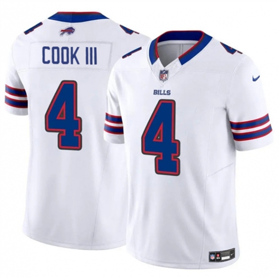 Men's Buffalo Bills #4 James Cook III White 2025 F.U.S.E. Vapor Untouchable Limited Football Stitched Jersey - Ujersey