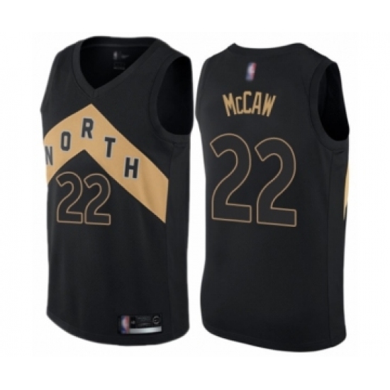 Youth Toronto Raptors #22 Patrick McCaw Swingman Black Basketball Jersey - City Edition - Ujersey