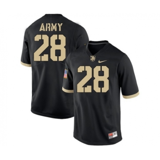 Army Black Knights 28 Nick Schrage Black College Football Jersey - Ujersey