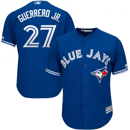 Toronto Blue Jays #27 Vladimir Guerrero Jr.Majestic Alternate Official Cool Base Player Jersey - Royal - Ujersey