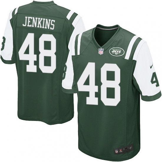 Men's Nike New York Jets #48 Jordan Jenkins Game Green Team Color NFL Jersey - Ujersey