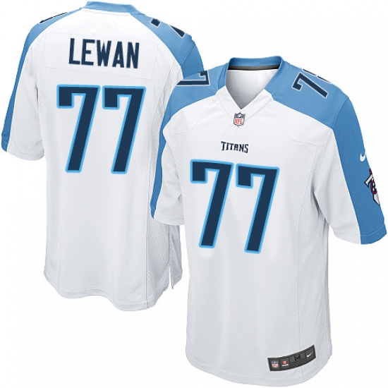 Men's Nike Tennessee Titans #77 Taylor Lewan Game White NFL Jersey - Ujersey