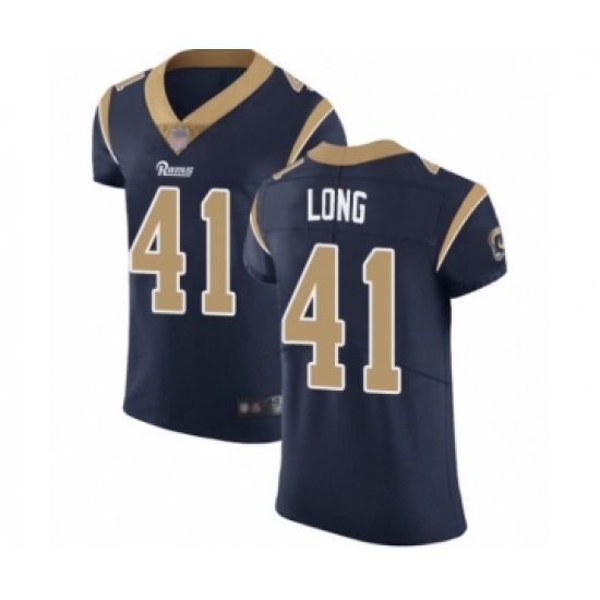 Men's Los Angeles Rams #41 David Long Navy Blue Team Color Vapor Untouchable Elite Player Football Jersey - Ujersey
