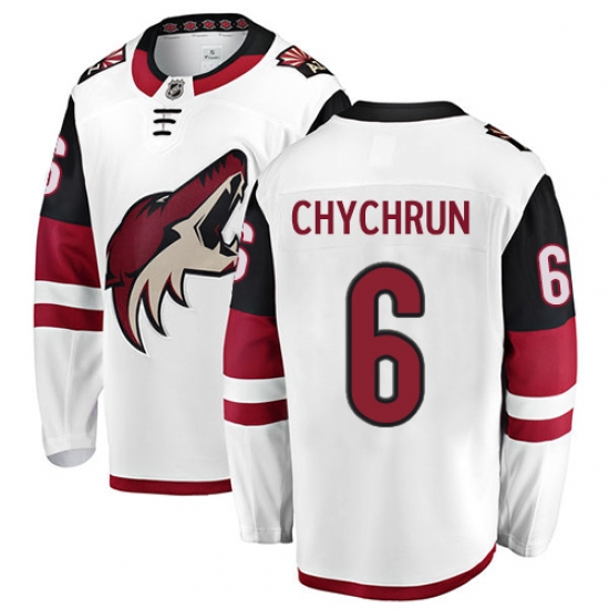 Youth Arizona Coyotes #6 Jakob Chychrun Fanatics Branded White Away Breakaway NHL Jersey - Ujersey