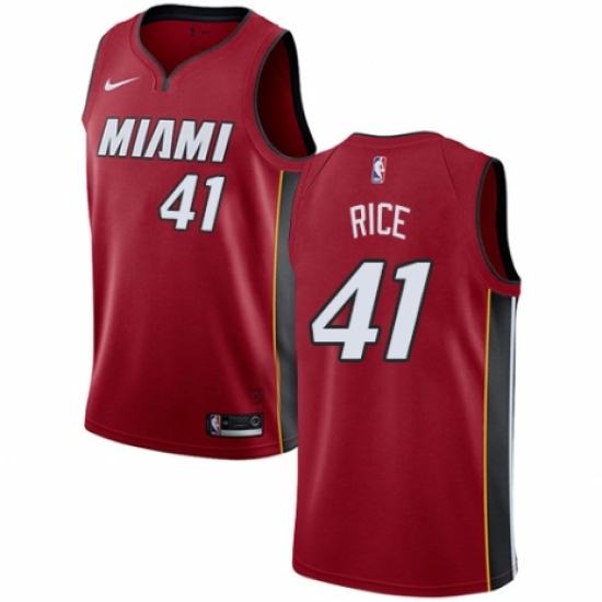 Youth Nike Miami Heat #41 Glen Rice Authentic Red NBA Jersey Statement Edition - Ujersey