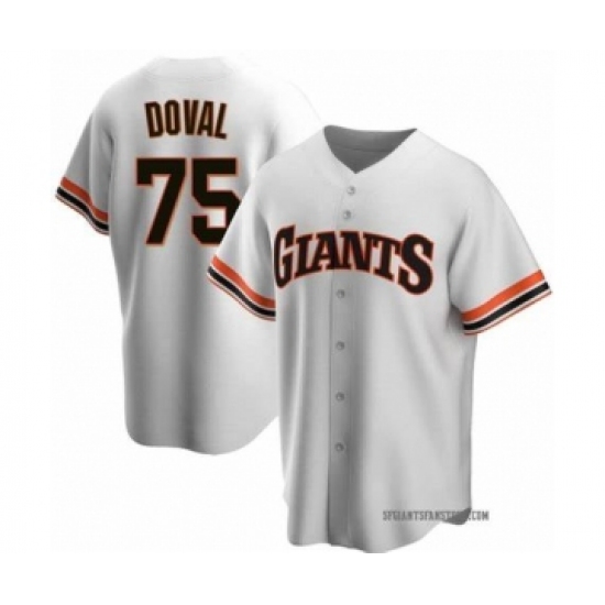 Men's San Francisco Giants #75 Camilo Doval White Cool Base Stitched MLB Jersey - Ujersey