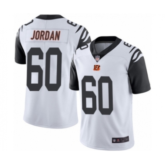 Men's Cincinnati Bengals #60 Michael Jordan Limited White Rush Vapor Untouchable Football Jersey - Ujersey