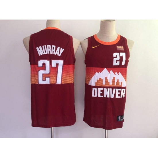 Men's Denver Nuggets #27 Jamal Murray Nike Red City Player Jersey - Ujersey