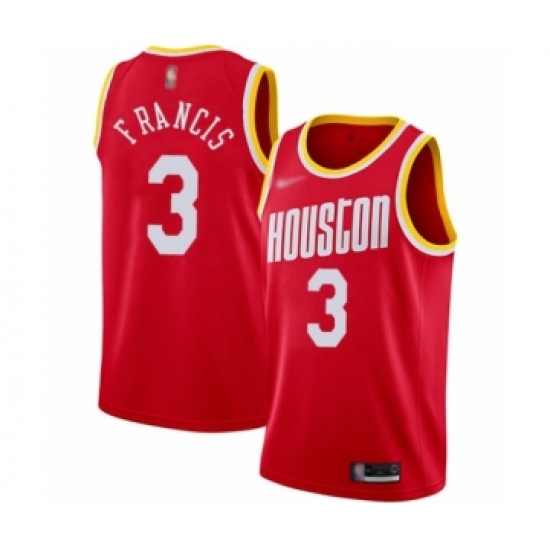 Women's Houston Rockets #3 Steve Francis Swingman Red Hardwood Classics Finished Basketball Jersey - Ujersey