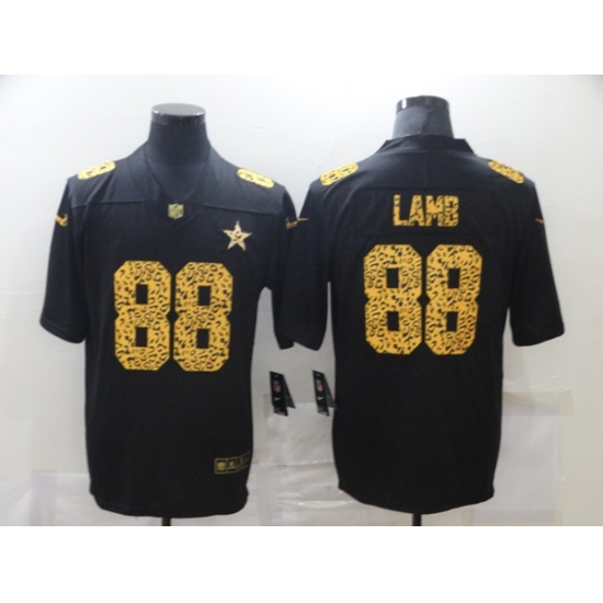 Men's Dallas Cowboys #88 CeeDee Lamb 2020 Black Leopard Print Fashion Limited Football Stitched Jersey - Ujersey
