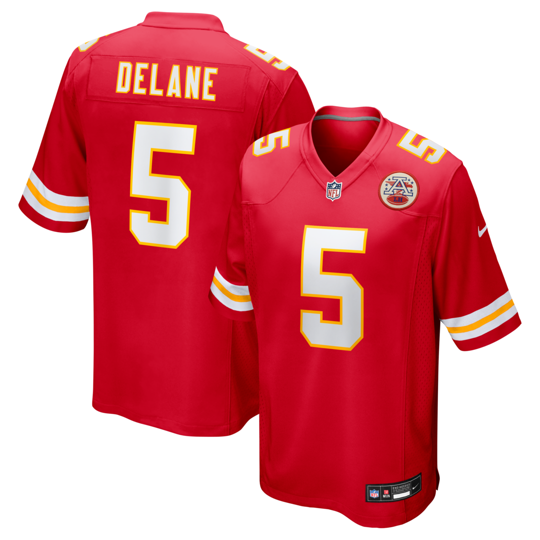 Men's Kansas City Chiefs Nike Red 2026 NFL Draft First Round Pick No. 6 Team Game Jersey - U-jersey
