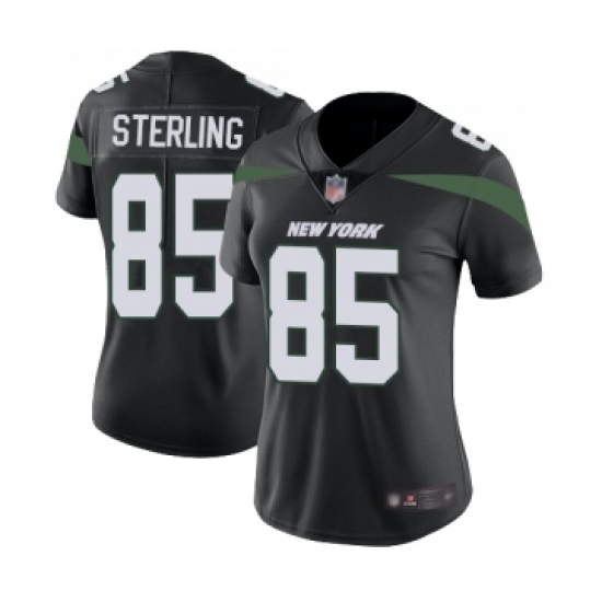 Women's New York Jets #85 Neal Sterling Black Alternate Vapor Untouchable Limited Player Football Jersey - Ujersey