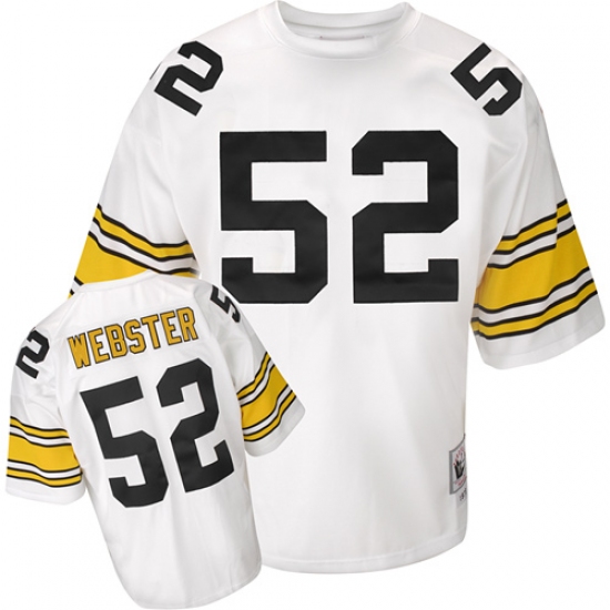 Mitchell And Ness Pittsburgh Steelers #52 Mike Webster White Authentic Throwback NFL Jersey - Ujersey