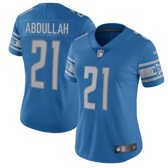 Women's Nike Detroit Lions #21 Ameer Abdullah Elite Light Blue Team Color NFL Jersey - Ujersey