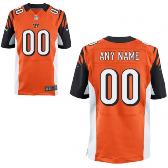 Men's Cincinnati Bengals Nike Orange Custom Elite Jersey - Ujersey
