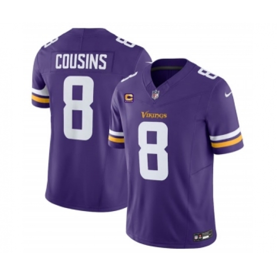Men's Nike Minnesota Vikings #8 Kirk Cousins Purple 2023 F.U.S.E. 4-Star C Vapor Untouchable Limited Football Stitched Jersey - Ujersey