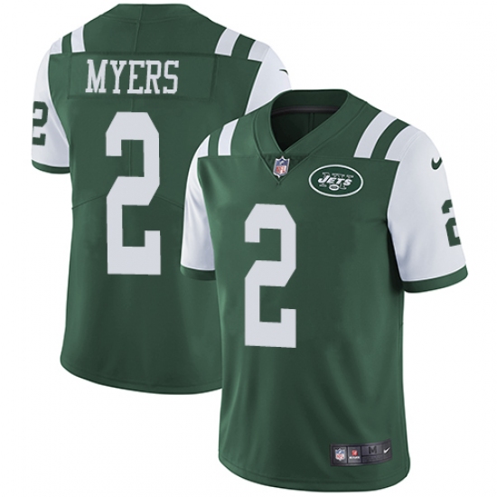 Youth Nike New York Jets #2 Jason Myers Green Team Color Vapor Untouchable Elite Player NFL Jersey - Ujersey