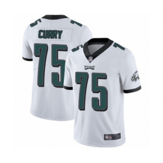 Men's Philadelphia Eagles #75 Vinny Curry White Vapor Untouchable Limited Player Football Jersey - Ujersey