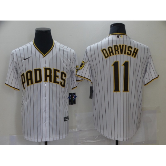 Men's San Diego Padres #11 Yu Darvish Nike White 2021 MLB Jersey - Ujersey
