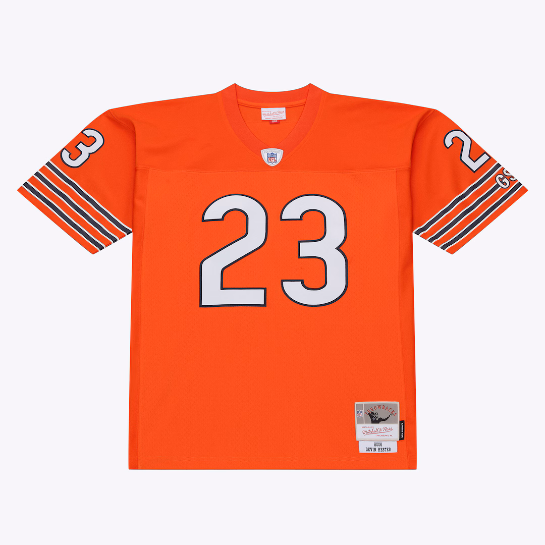 Men's Chicago Bears Devin Hester Mitchell & Ness Dark Orange 2006 Legacy Replica Player Jersey - Ujersey
