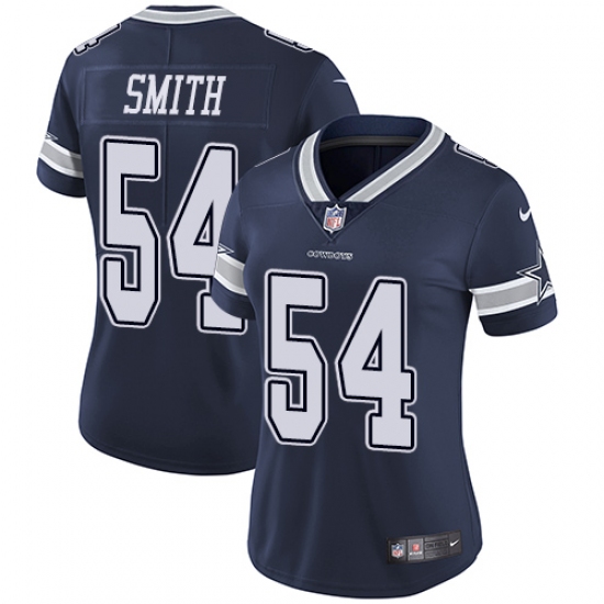 Women's Nike Dallas Cowboys #54 Jaylon Smith Navy Blue Team Color Vapor Untouchable Limited Player NFL Jersey - Ujersey