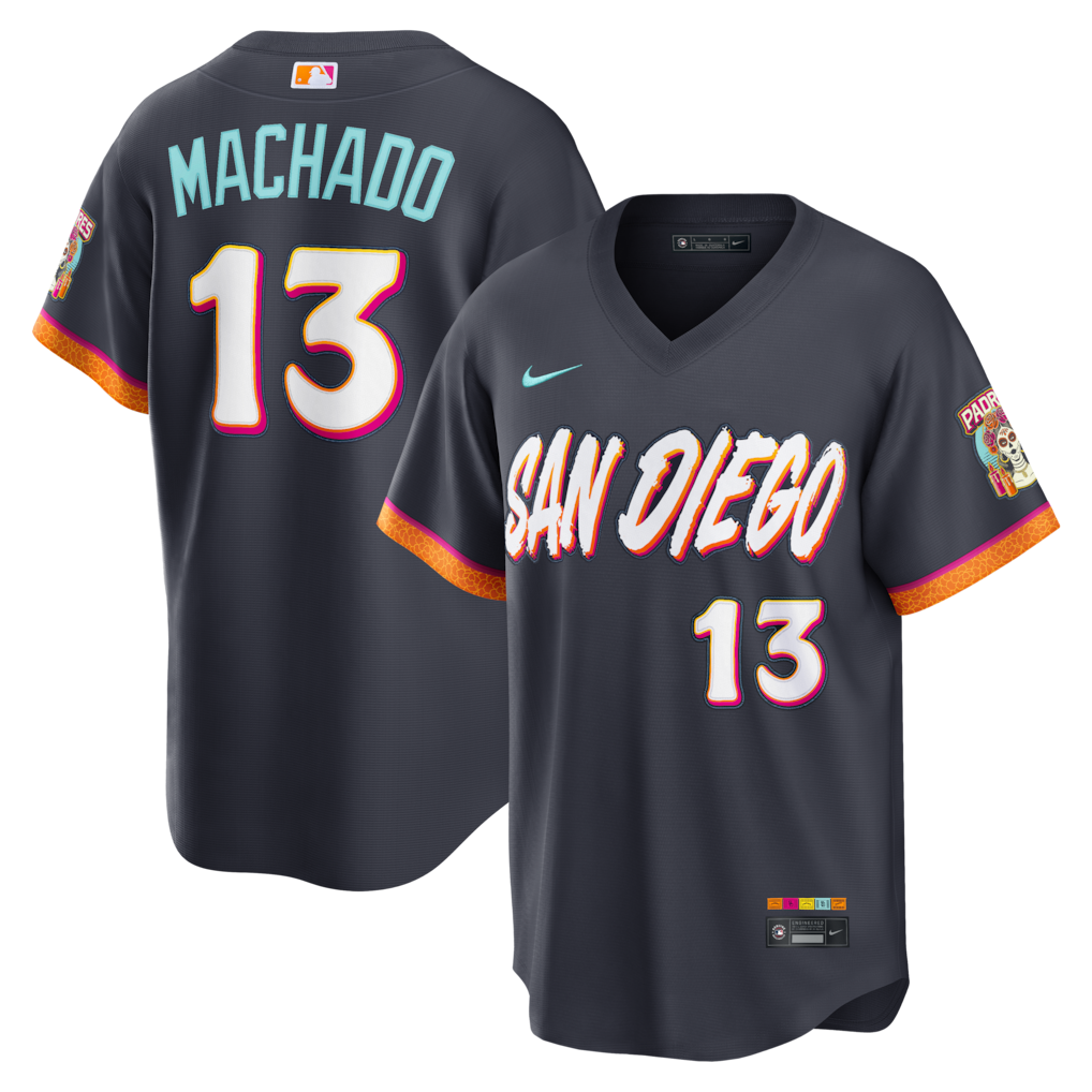 Men's San Diego Padres Manny Machado Nike Obsidian 2026 City Connect Stadium Jersey - Ujersey
