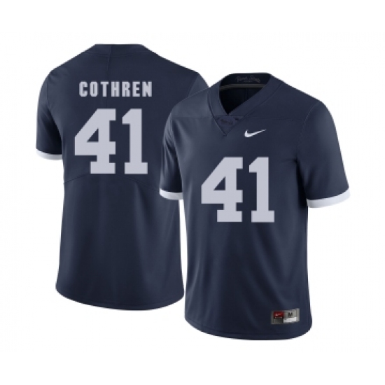 Penn State Nittany Lions 41 Parker Cothren Navy College Football Jersey - Ujersey