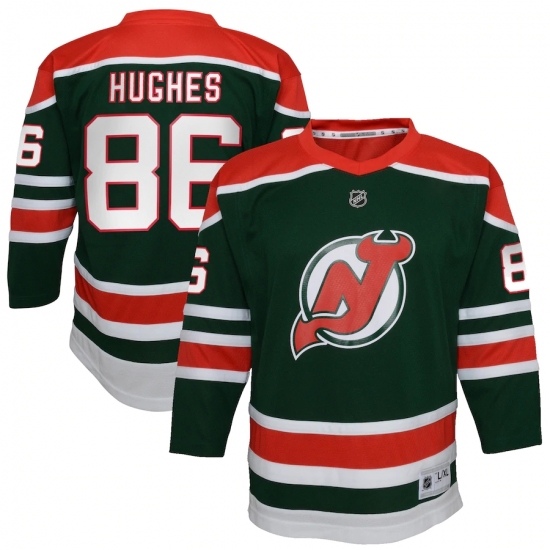 Youth New Jersey Devils #86 Jack Hughes Green 2020-21 Special Edition Replica Player Jersey - Ujersey