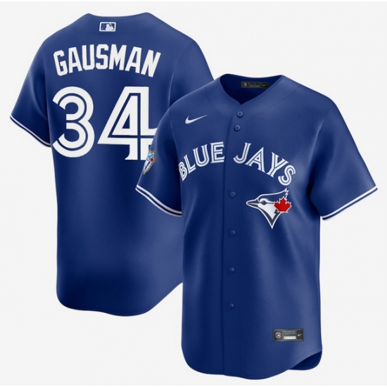Men's Toronto Blue Jays #34 Kevin Gausman Royal Nike 50th Anniversary Alternate Replica Jersey - Ujersey