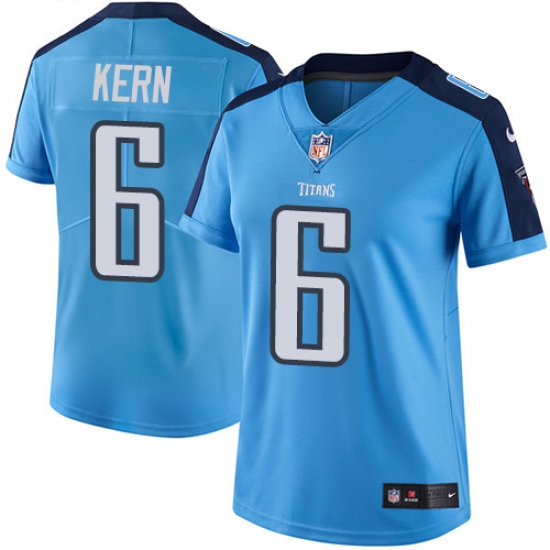 Women's Nike Tennessee Titans #6 Brett Kern Light Blue Team Color Vapor Untouchable Limited Player NFL Jersey - Ujersey