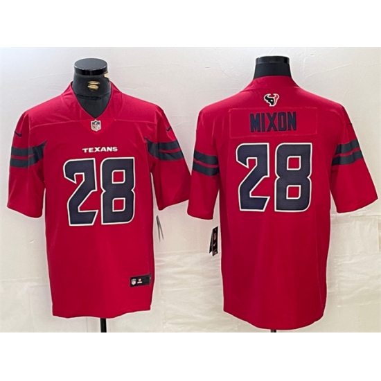 Men's Houston Texans #28 Joe Mixon Red Vapor Untouchable Stitched Football Jersey - Ujersey