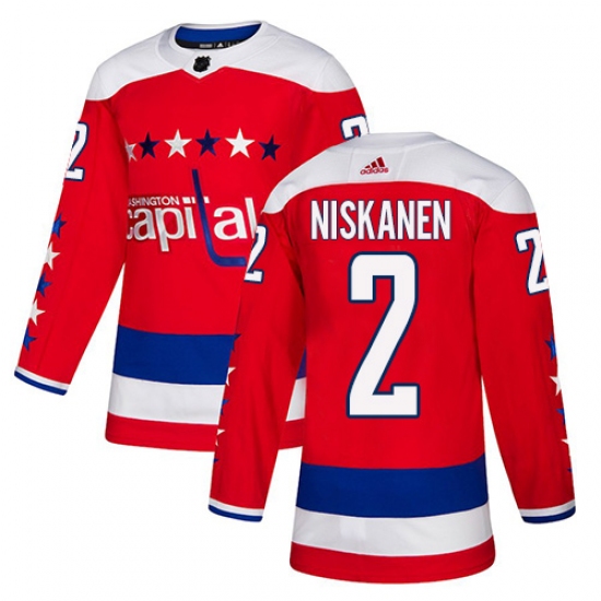 Youth Adidas Washington Capitals #2 Matt Niskanen Authentic Red Alternate NHL Jersey - Ujersey