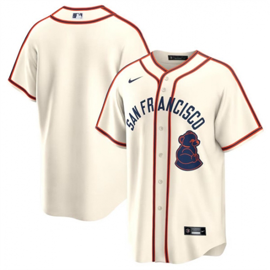 Men's San Francisco Giants Blank Cream 2024 Rickwood Classic Stitched Baseball Jersey - Ujersey