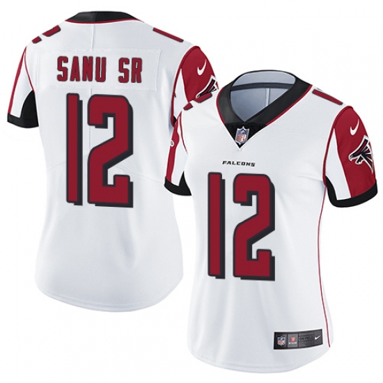 Women's Nike Atlanta Falcons #12 Mohamed Sanu Elite White NFL Jersey - Ujersey