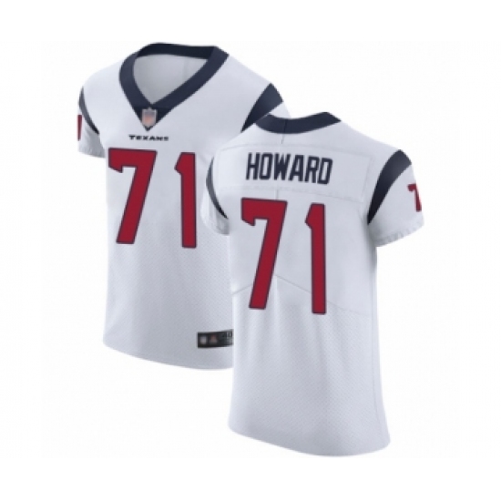 Men's Houston Texans #71 Tytus Howard White Vapor Untouchable Elite Player Football Jersey - Ujersey