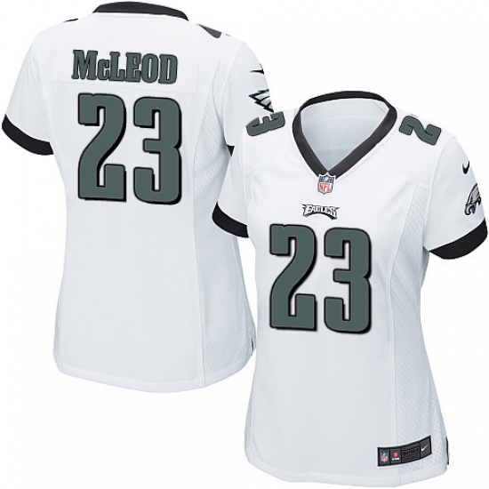 Women's Nike Philadelphia Eagles #23 Rodney McLeod Game White NFL Jersey