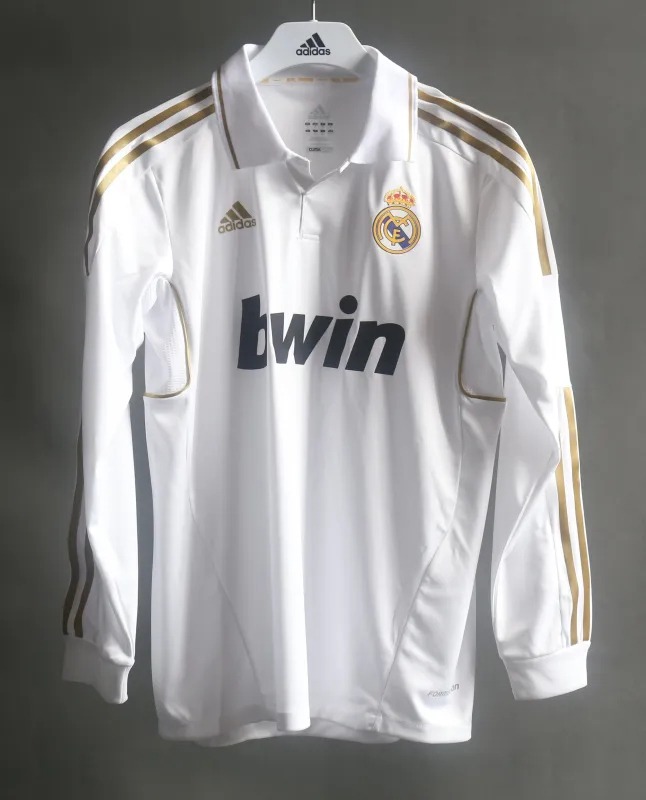 Real Madrid Retro Jersey Home Long Sleeve Soccer Shirt 2011/12